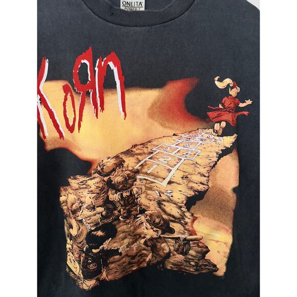 Korn "Follow The Leader" Vintage Reprint Single Stitch Oneita Tag - Picture 3 of 6